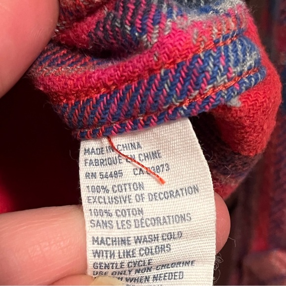 American Eagle Y2K Favorite Fit Plaid Flannel Button Up Vtg Cotton Fall Casual - Picture 8 of 8